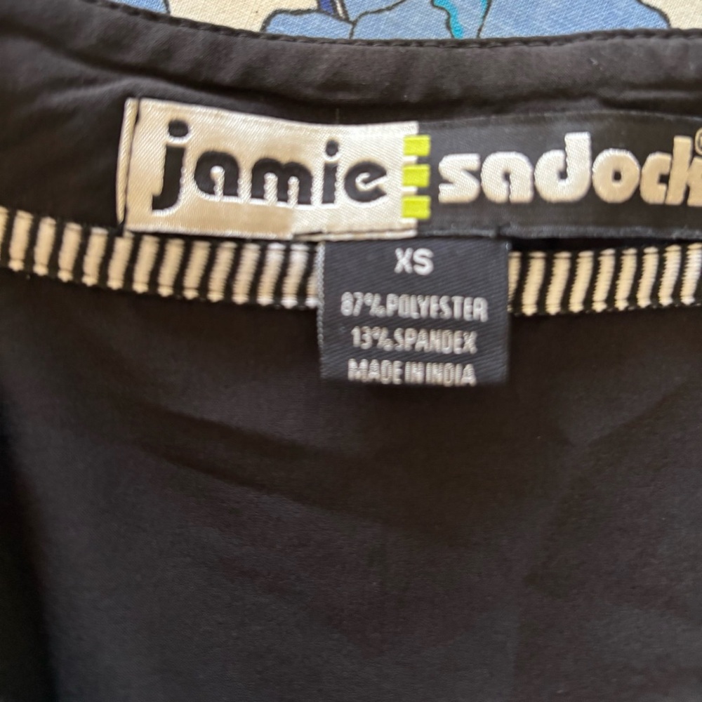 Jamie Sadock Black and White Zip-Front - Picture 3 of 3